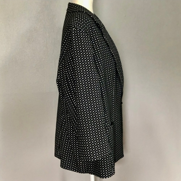 Lane Bryant Black & White Polka Dot Blazer, 26 - Picture 4 of 11